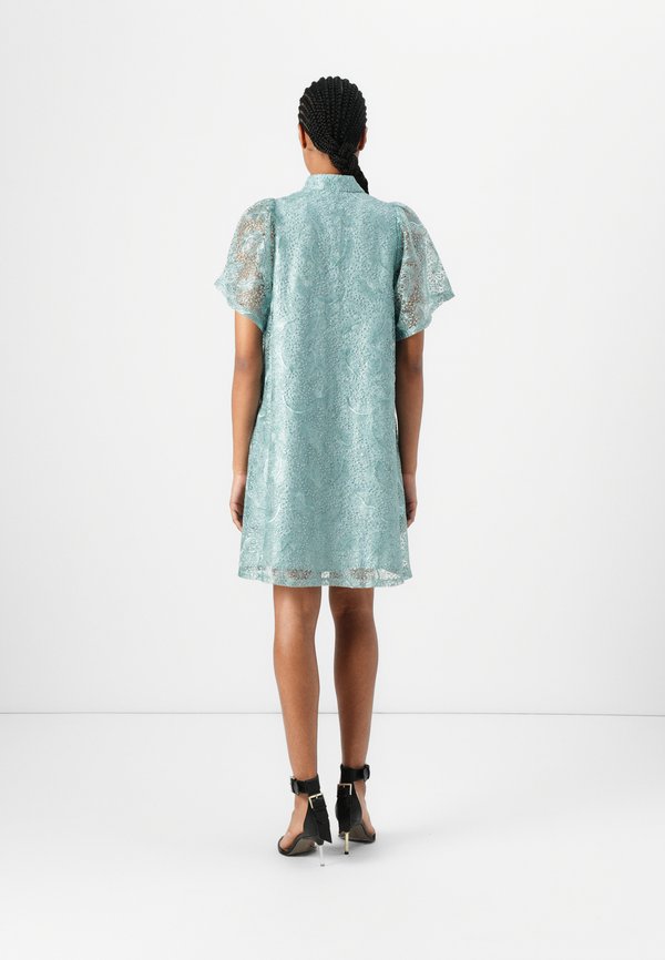 PALM PHILLY DRESS - Shirt dress - aqua2