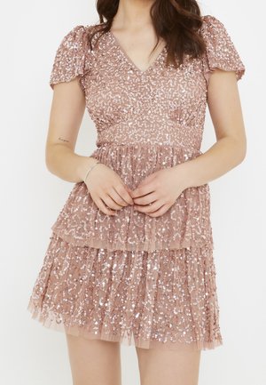 Cocktailkjole / festkjole - taupe