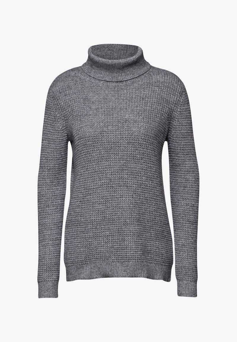 Cecil SOFTER ROLLKRAGEN Strickpullover grau/grau-meliert