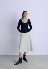 Tommy Jeans SLIM BUTTON THRU - Cardigan - black