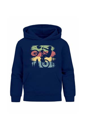 MoonWorks FÜR BMX FANS MOUNTAINBILKE  - Kapuzenpullover - navy