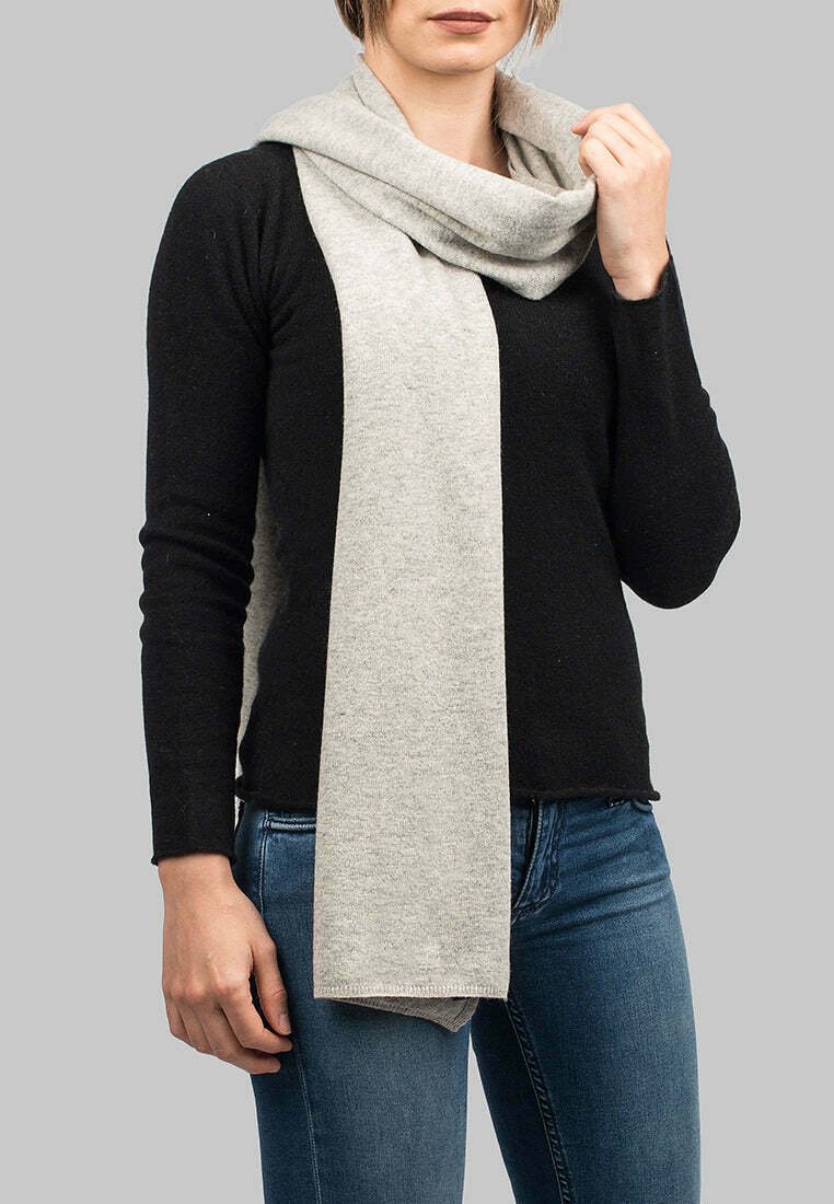 Dalle Piane Cashmere BLEND Scarf grigio/grey Zalando
