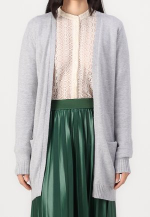 Cardigan - mottled light grey