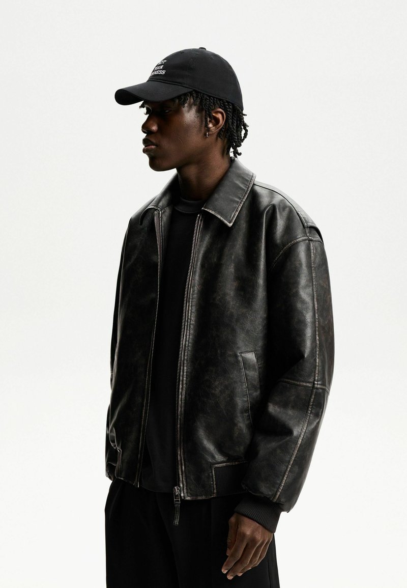 Bershka Bomber Jacket - black