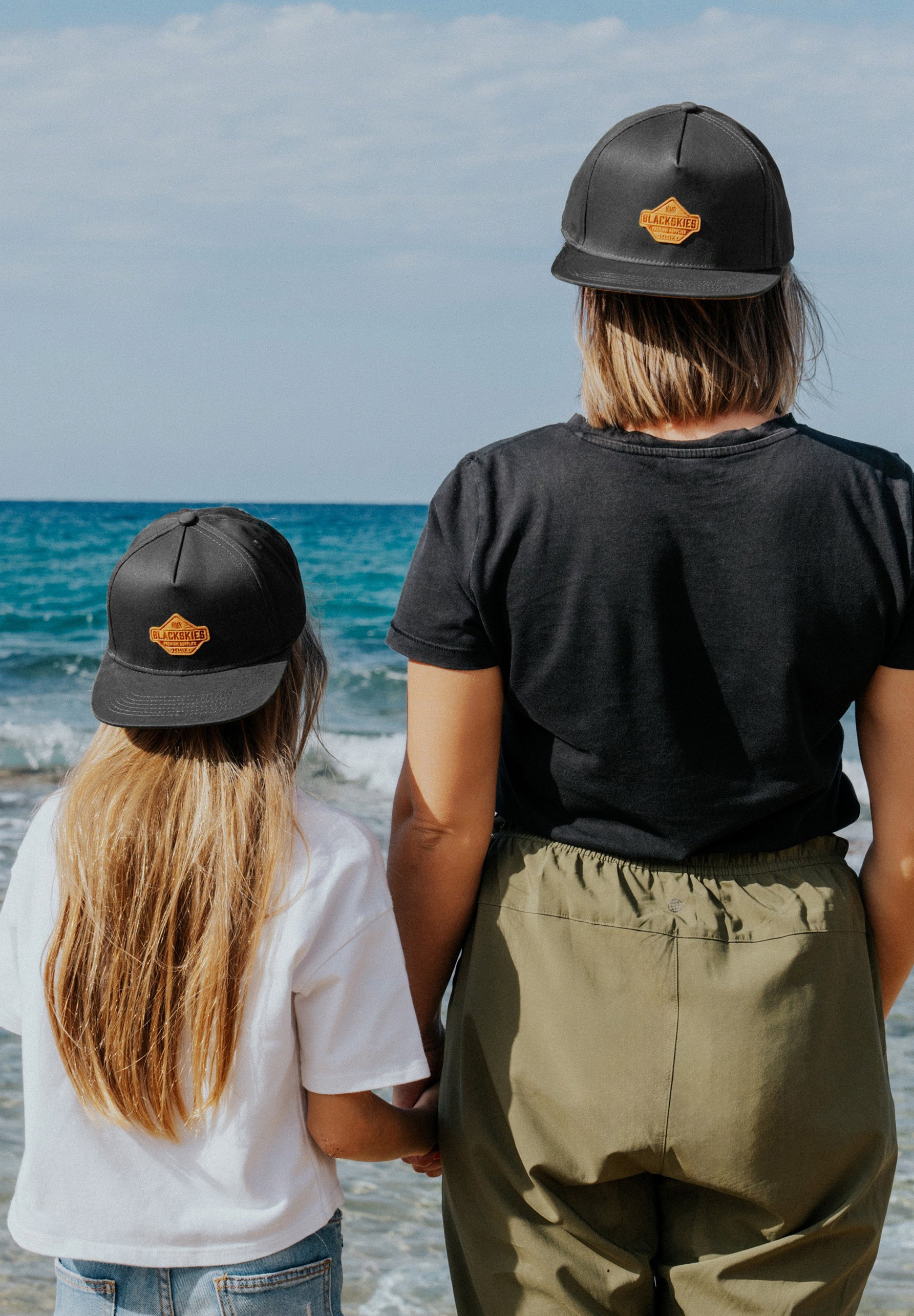 Blackskies® Essentials Snapback Cap, set van 2 ouders en kinderen