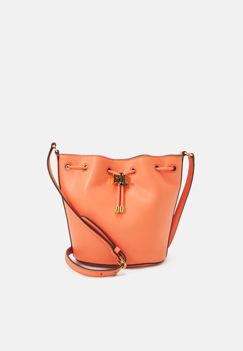 Lauren Ralph Lauren LEATHER MEDIUM ANDIE DRAWSTRING BAG Skulderveske