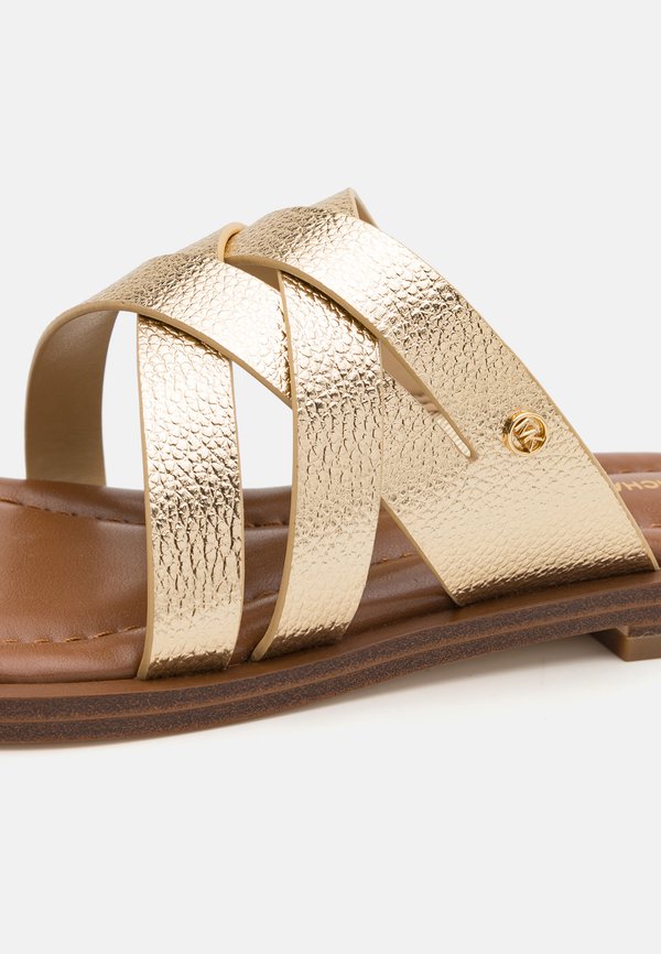 NORA THONG - T-bar sandals - pale gold3