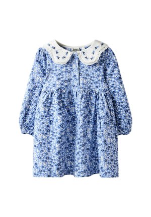 REGULAR FIT - EMBROIDERED COLLAR BUTTON FRONT - Dzsörzéruha - blue