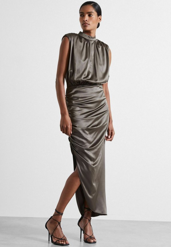 REGULAR FIT - AUDE ATELIER RUCHED - Ballkleid - silver