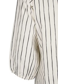 Zizzi Bluse - eggnog black stripe