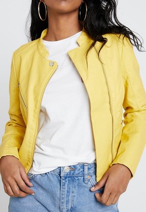 Imitatieleren jas - gold-coloured