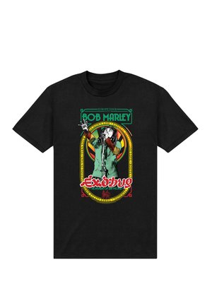 Henry Tiger, BOB MARLEY - EXODUS SINGING - Print T-shirt - black