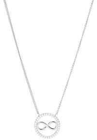 Fossil Halskette - silber