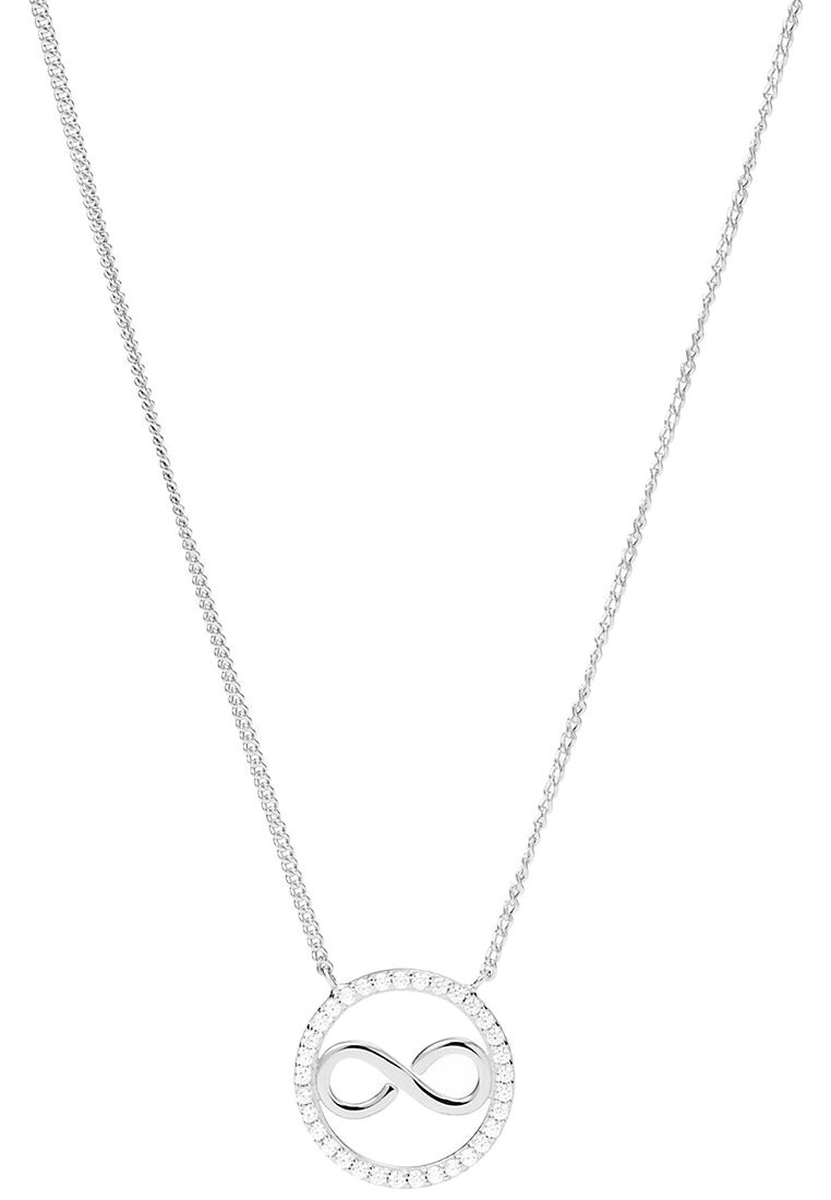 Fossil Halskette - silber