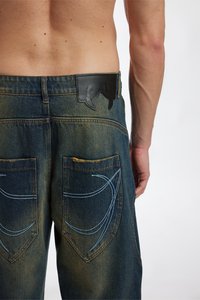 FAVELA DOUBLE LAYER - Løst sittende jeans - dark blue