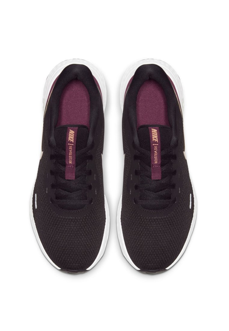 nike revolution 5 black copper maroon