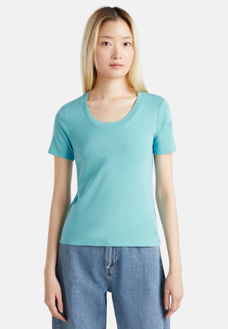 United Colors of Benetton SHORT SLEEVE - Jednoduché tričko - blue