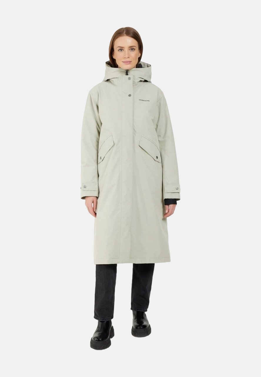 【mii】　gypsohila ★ Light Duck Coat Didriksons MIA - Parka - wilted leaf/light grey - Zalando