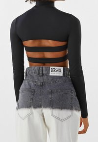 Bershka Blus - black