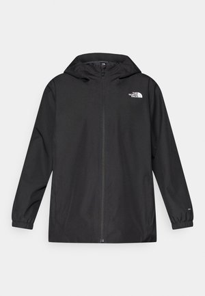 Μαύρο, ελαφρύ μπουφάν με κουκούλα από λείο ύφασμα. Διαθέτει μπροστινό φερμουάρ και ελαστικά μανίκια. Λογότυπο στο αριστερό στήθος και στο μανίκι.