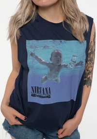 Paradiso Clothing NIRVANA NEVERMIND MUSCLE - Top - navy
