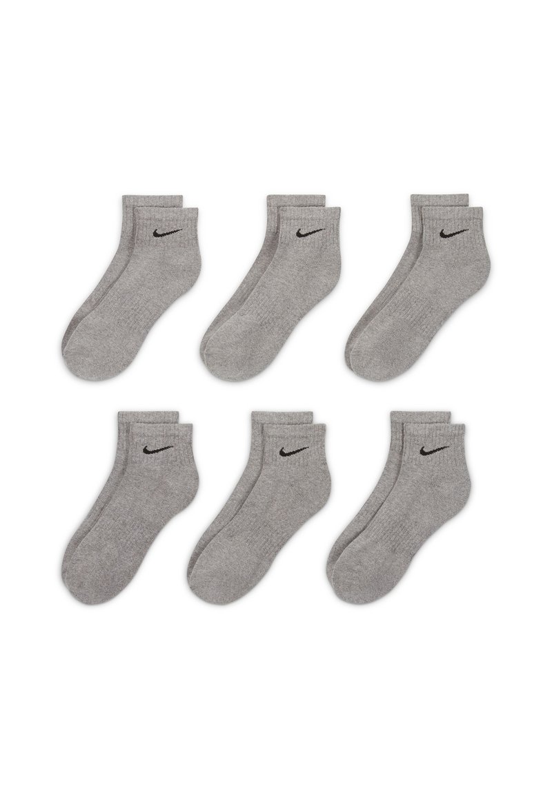 Nike Performance EVERYDAY CUSH ANKLE 6 PACK UNISEX - Calcetines de deporte - carbon heather/black