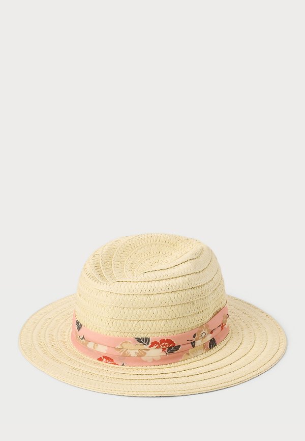 PACKABLE STRAW FEDORA - Hat - beige