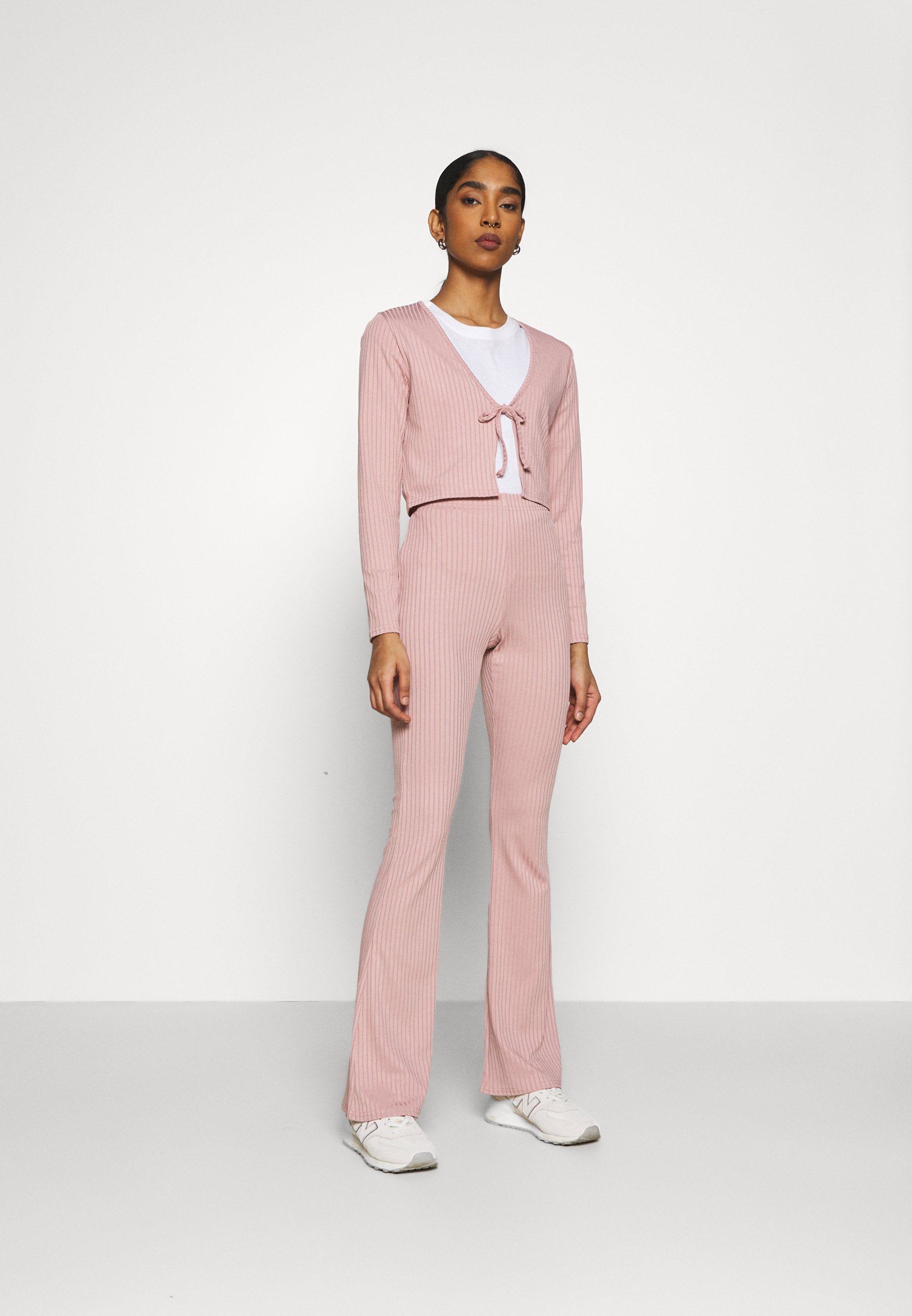 Topshop FLARE AND TIE FRONT SET - Gilet 