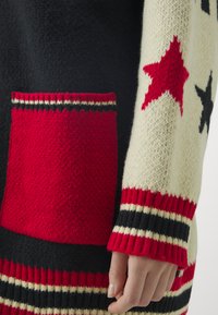 Jaded London TEAM ZIP THROUGH - Cardigan - dark blue/off-white/red