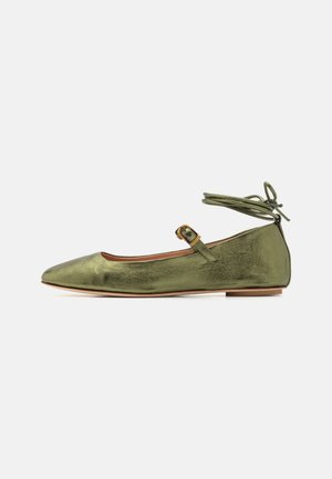 MAX&Co. LIV - Ankle strap ballet pumps - green