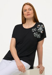 Ulla Popken Camiseta estampada - black