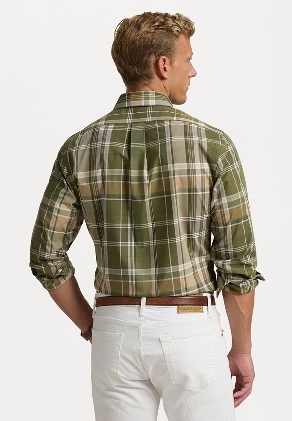 CUSTOM FIT PLAID STRETCH POPLIN SHIRT - Shirt3