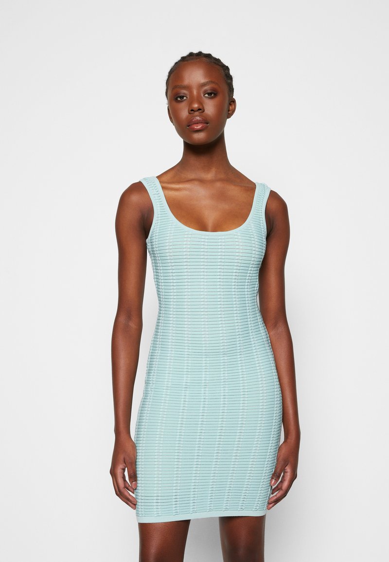herve leger scoop neck dress