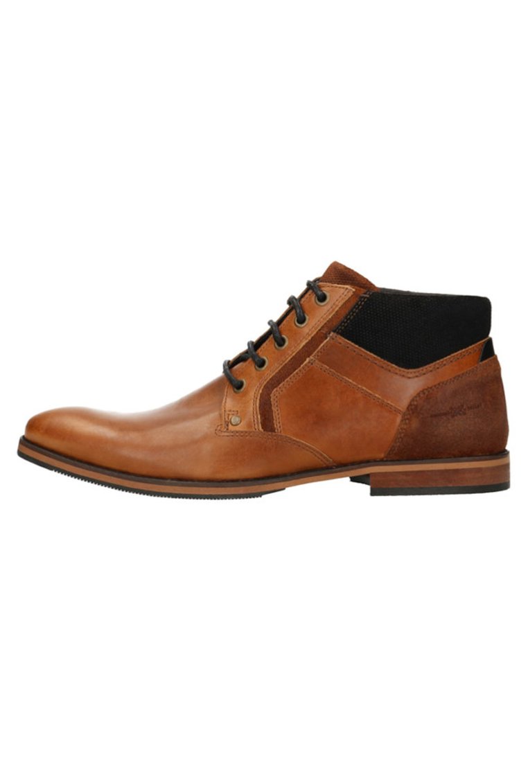 Herren Schnürboots | Manfield Schnürstiefelette cognac - MZ27464 Herren Schnürboots | Manfield Schnürstiefelette cognac - MZ27464