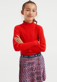 WE Fashion ROLNEK - Hosszú ujjú felső - bright red