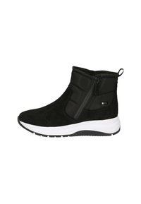 Caprice G-WEITE TEDDY - Botines de cuña - black comb