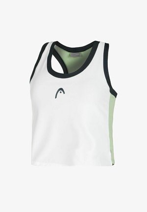 Head Top - white celery green