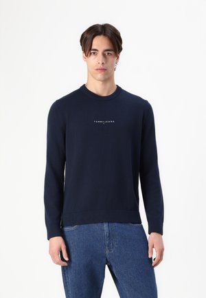 LINEAR SMALL CHEST SWEATER - Jumper - dark night navy