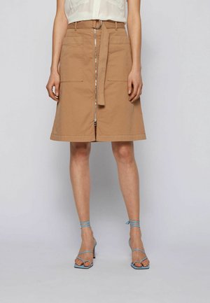 Jupe trapèze - beige