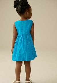 Next REGULAR FIT SLEEVELESS POCKET  - Spijkerjurk - blue broderie