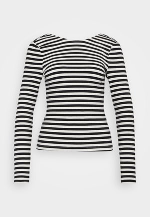 ONLY Petite ONLHEIDI - Long sleeved top - black/cloud dancer