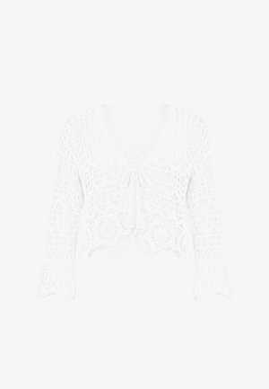 IZIA, IZIA CARDIGAN - Strickjacke - white