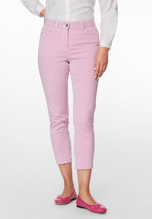 GESTREIFTE - Jeans Slim Fit - white   bright pink
