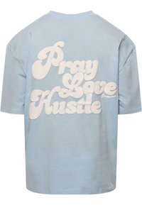 Dropsize OVERSIZE  - Marškinėliai su spaudiniu - baby blue