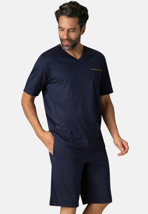 Eminence COL V MERCERISÉ - Nattøj sæt - imprimé marine marine