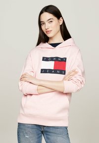 Tommy Jeans Felpa con cappuccio - ballet pink melange