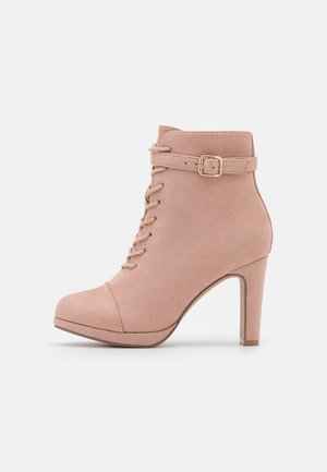 Bottines à lacets - light pink