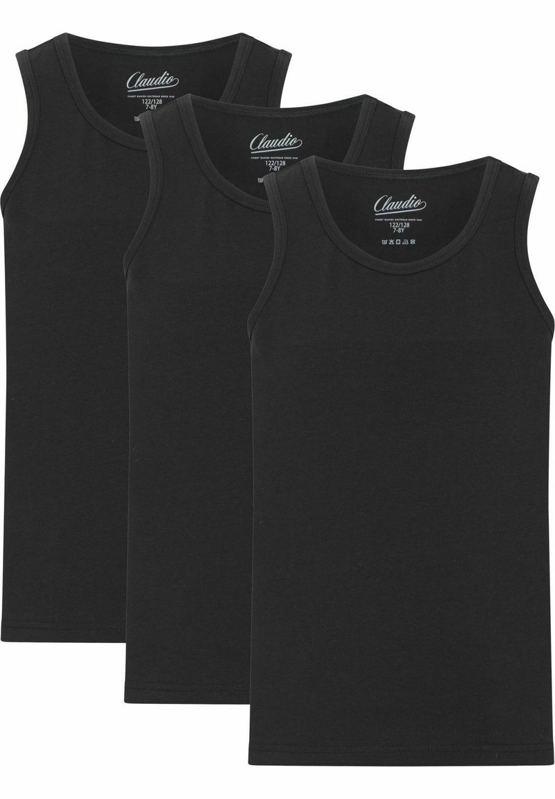 Claudio 3 PACK  - Unterhemd/-shirt - black