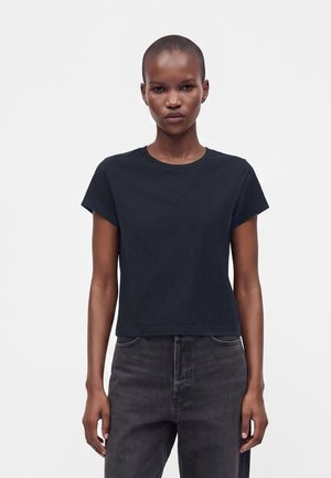 Agolde, ADINE SHRUNKEN TEE - Základné tričko - navy