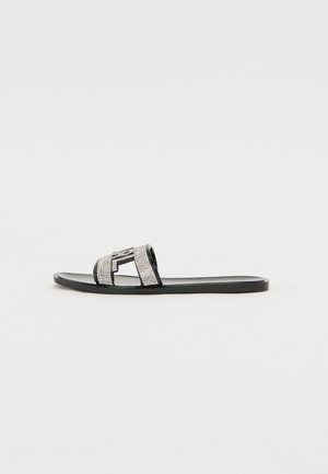 JELLY - Čības - black rubber w/silver